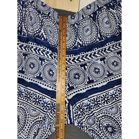 Chicos 3 Wide Leg Pull On Pants Palazzo Stretch Mulitcolor Multi-pattern XL NWT - Picture 4 of 11